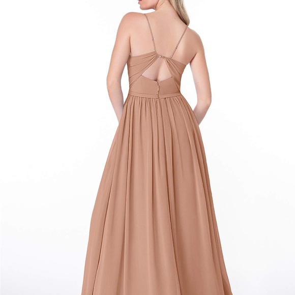 Azazie Cora dress in Champagne Rose size A6 - Picture 6 of 7